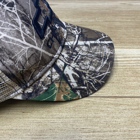 Chevrolet Mens Strap Back Camo Hunting Camp Cap Adjustable Hat Embroidered - Picture 9 of 16